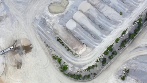 Front loaders in quarry Stock Footage 110628477