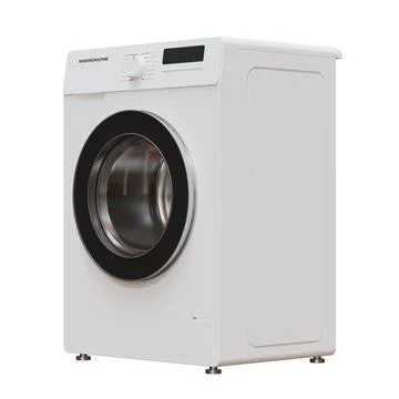 Front Loading Washing Machine 3D Render Illustration Stock Illustration