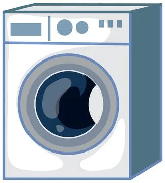 Front Loading Washing Machine Vector Illustration Stock Illustration