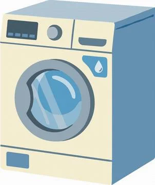 Front Loading Washing Machine Vector Illustration Stock Illustration