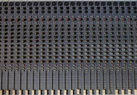Front mixer panel Stock Photos