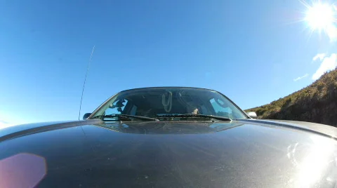 Front Mounted Driving Cam - Time Lapse Stock Footage 714543