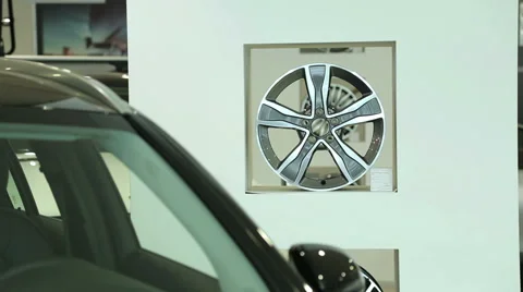 The front of the new black car. The windshield of the new car. View of row new Stock Footage 68812169