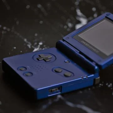 Front Open Gameboy Advance SP Stock Photos