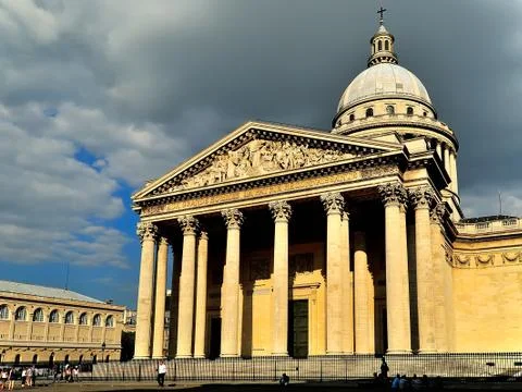 Front of pantheon in paris 写真素材