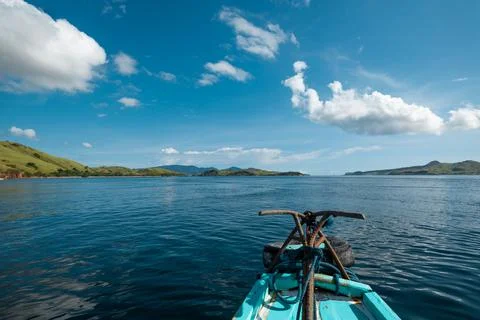 The front part of a boat Foto stock
