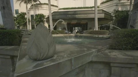 Front of the Peninsula Bangkok Hotel Stock Footage 48204034