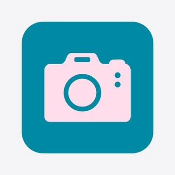 Front photo camera. Illustrazione stock