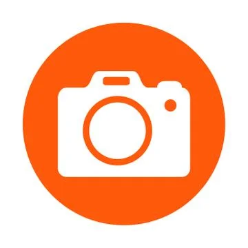 Front photo camera. Illustrazione stock