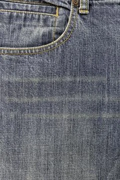 Front pocket of jeans. Stock Photos