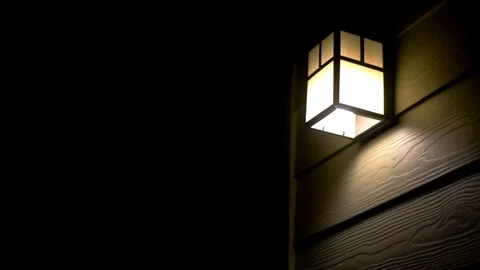 Front Porch Light Stock Footage