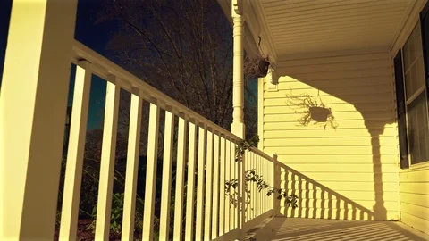 Front Porch Wind Blowing Video stock 69999385