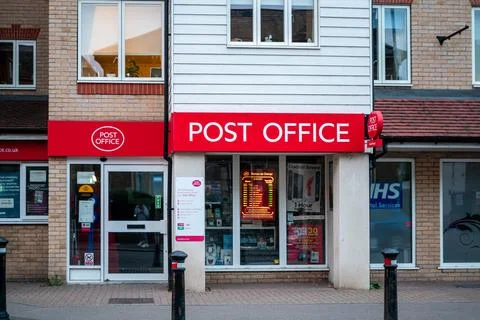 The front of a Post Office in England Fotos Stock