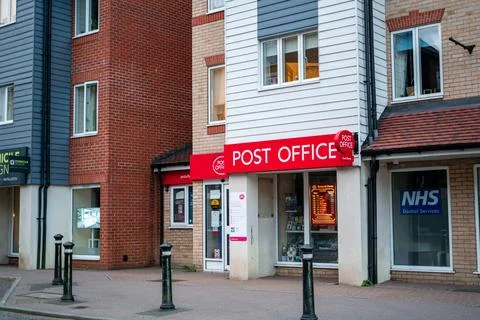 The front of a Post Office in England Fotos Stock
