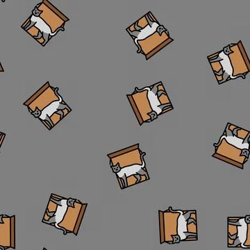 In front of preposition english vector seamless pattern 스톡 일러스트
