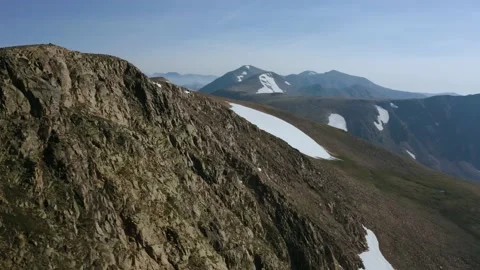 Front Range mountains near Winter Park, Colorado.  Mt. Flora.  4k Drone Footage Stock Footage 136987508