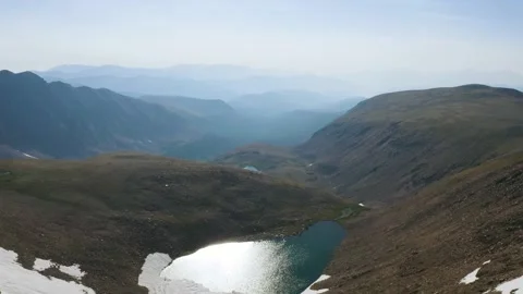 Front Range mountains near Winter Park, Colorado.  Mt. Flora.  4k Drone Footage Stock Footage 136987642