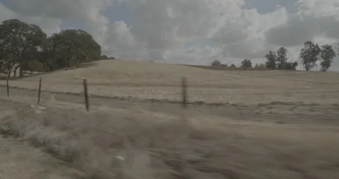 Front right driving plate - Buena Vista Road at Highway 88, Dogtown Stock Footage 293485374