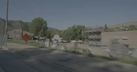 Front right driving plate - Camino Del Rio at Main Avenue Durango Vídeo Stock 288532642