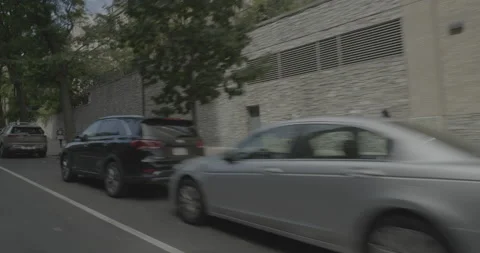 Front right driving plate - Central Park North at Adam C Powell Jr Drive, Stock Footage 251859387