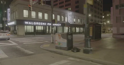 Front right driving plate - Decatur Street SE at Peachtree Street NE, Atlanta Stock Footage 252797328