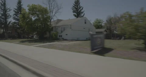 Front right driving plate - Evans Avenue at 8th Avenue Cheyenne Stock Footage 289686411