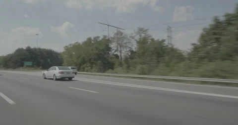 Front right driving plate - Highway 95 at Highway 294, Potomac Mills Stock Footage 284890907