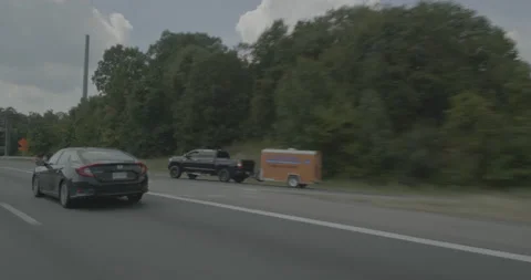 Front right driving plate - Highway 95 at Garrisonville Road, Aquia Harbour Stock Footage 284899175
