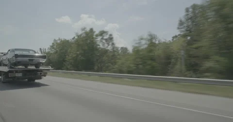 Front right driving plate - Highway 95 at Courthouse Road, Cosner's Corner Stock Footage 284925727