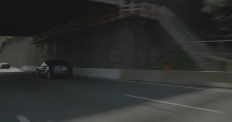 Front right driving plate - Highway 95 at East Broad Street, Richmond Stock Footage 284945592
