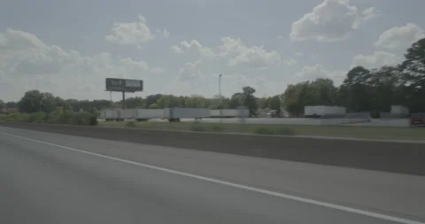 Front right driving plate - Highway 95 at Ruffin Road, Richmond Stock Footage 284948676