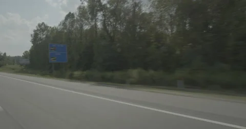 Front right driving plate - Highway 95 at North Carolina Welcome Center, Stock Footage 284984592