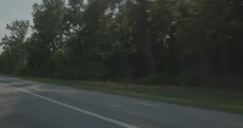 Front right driving plate - Highway 95 at Highway 125, Halifax Stock Footage 284989447