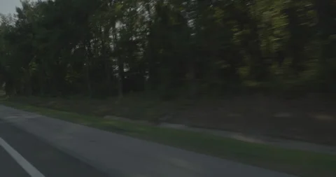Front right driving plate - Highway 95 at Justice Branch Road, Heathsville Video stock 284993382