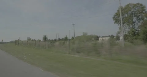 Front right driving plate - Highway 95 at Fayetteville Road, Lumberton Stock Footage 285028577