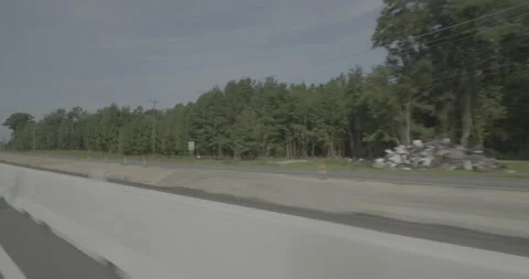Front right driving plate - Highway 95 at Cox Road, Lumberton Stock Footage 285033892