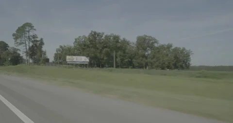 Front right driving plate - Highway 95 at Horne Road, Hamer Stock Footage 285049486