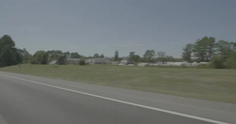 Front right driving plate - Highway 20 at Mineral Springs Road, Lexington Stock Footage 285093601