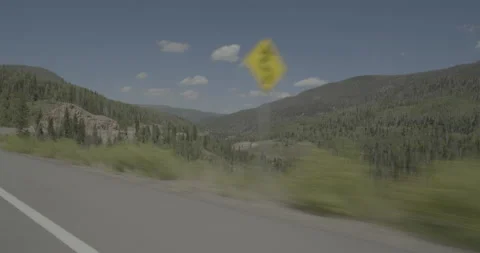 Front right driving plate - Highway 160 at Mile 171 Mineral County Vídeos de archivo 288763326
