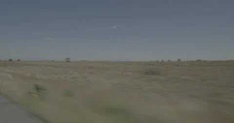 Front right driving plate - Highway 112 at Mile 2 Rio Grande County Vídeo Stock 288797133