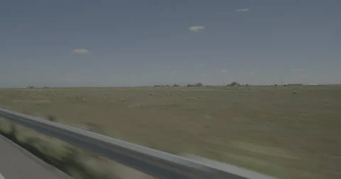 Front right driving plate - Highway 112 at Mile 4 Rio Grande County Stock Footage 288799565