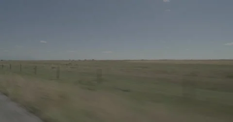 Front right driving plate - Highway 112 at Mile 8 Rio Grande County Stock Footage 288802340