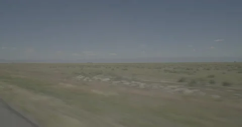 Front right driving plate - Highway 285 at Mile 71 Saguache County Vídeo Stock 288819017