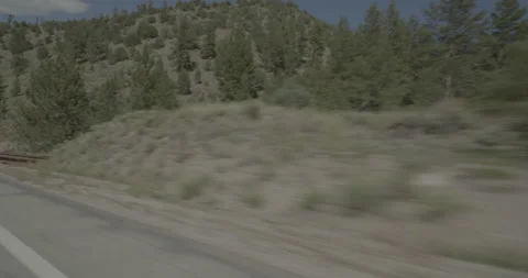 Front right driving plate - Highway 285 at Mile 121 Saguache County Stock Footage 288909069