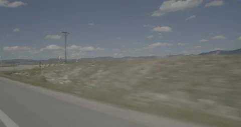 Front right driving plate - Highway 285 at Mile 139 Cheffee County Stock Footage 288923146