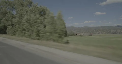 Front right driving plate - Highway 285 at Mile 141 Cheffee County Stock Footage 288925796
