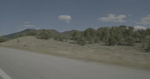 Front right driving plate - Highway 24 at Mile 214 Cheffee County Stock Footage 288934876