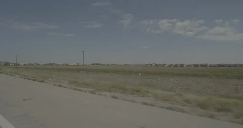 Front right driving plate - Highway 25 at Mile 242 Weld County Stockbeeldmateriaal 289566613