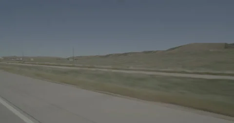 Front right driving plate - Highway 25 at Mile 295 Norfolk Stock Footage 289654037