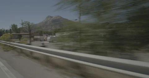 Front right driving plate - Highway 70 at Mile 74 Parachute Video stock 291867136